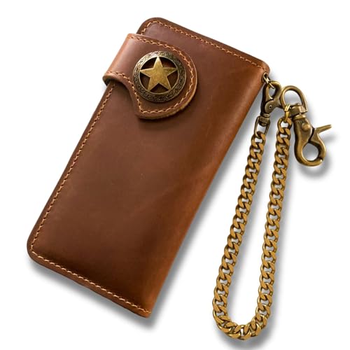 ウォレットチェーン付き メンズ 財布 メンズ二つ折り財布 | 通販・人気